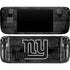 NFL New York Giants Black & White Steam Deck Handheld Gaming Computer Skin